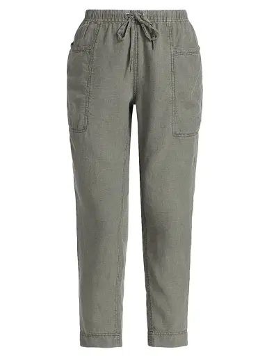 Splendid Women's Gia Drawstring Straight-Leg Crop Pants - Soft Vob | Thumbnail 1