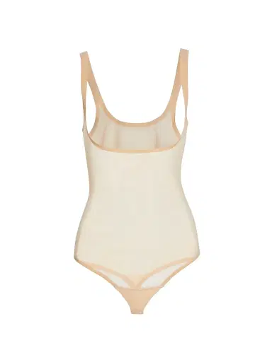 Wolford Women's Tulle Forming Thong Bodysuit - Clay | Thumbnail 1