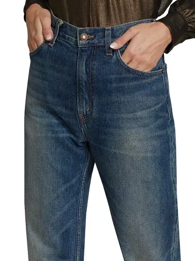 Nili Lotan Women's Mitchell High-Rise Straight-Leg Jeans - Simon Wash - Size 30 | Thumbnail 6 Nili Lotan Women's Mitchell High-Rise Straight-Leg Jeans - Simon Wash - Size 30 | Thumbnail 6