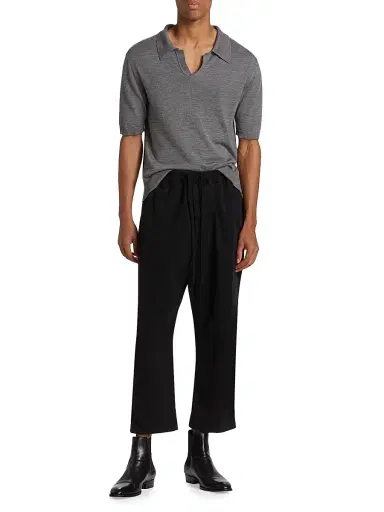 Nili Lotan Men's Walker Woven Pants - Jet Black - Size XXL | Thumbnail 2 Nili Lotan Men's Walker Woven Pants - Jet Black - Size XXL | Thumbnail 2