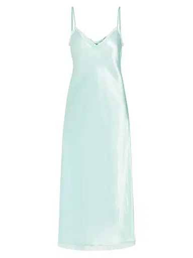 Vince Women's Satin Frayed-Edge Cami Midi-Dress | Thumbnail 1 Vince Women's Satin Frayed-Edge Cami Midi-Dress | Thumbnail 1