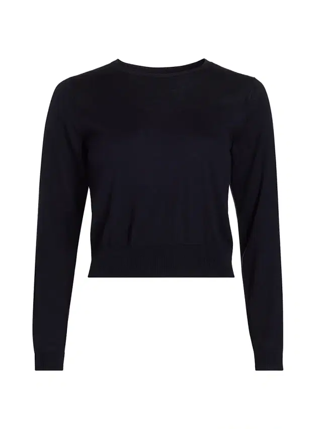 Women's Oriana Wool Crewneck Sweater - Midnight