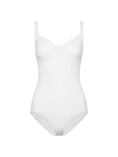 Wolford Women's Formfitting Sleeveless V-Neck Bodysuit - White - Size XS | Thumbnail 1 Wolford Women's Formfitting Sleeveless V-Neck Bodysuit - White - Size XS | Thumbnail 1
