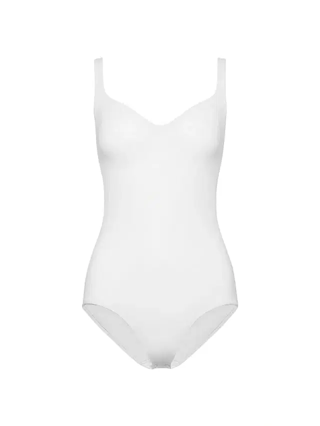 Wolford Women's Formfitting Sleeveless V-Neck Bodysuit - White