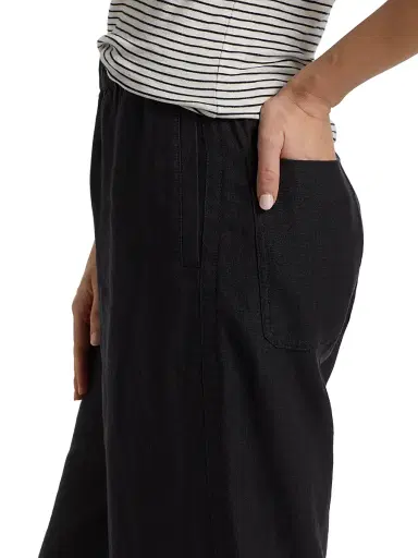 Vince Women's Utility Hemp Straight-Leg Pants - Dark Night Lake | Thumbnail 6