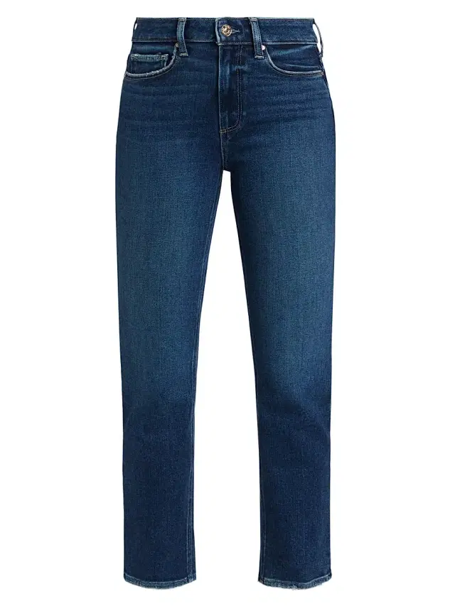 PAIGE Women's Cindy Cropped Straight-Leg Jeans - Arpeggio