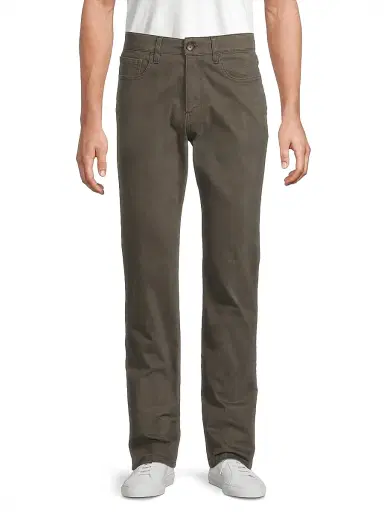 Vince Men's Dylan Cotton-Blend Chino Pants - Frog | Thumbnail 3