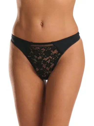 Wolford Women's Mid-Rise Lace Thong | Thumbnail 3