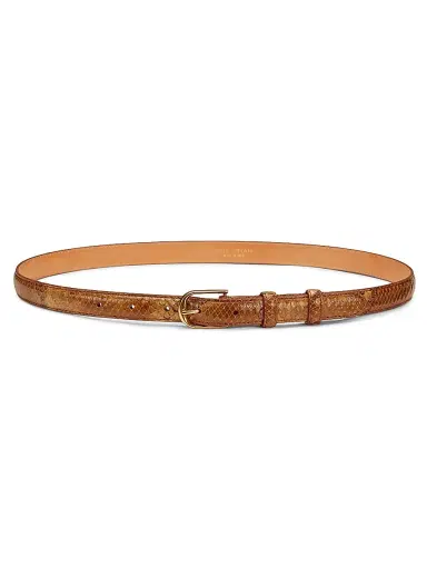 Nili Lotan Women's Jane Snake-Embossed Leather Belt | Thumbnail 1