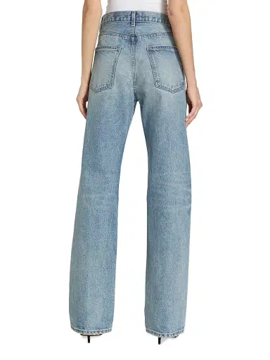 Nili Lotan Women's Mitchell Mid-Rise Straight Jeans - Summer Wash - Size 32 | Thumbnail 5