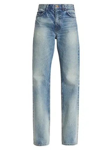 Nili Lotan Women's Mitchell Mid-Rise Straight Jeans - Summer Wash - Size 32 | Thumbnail 1