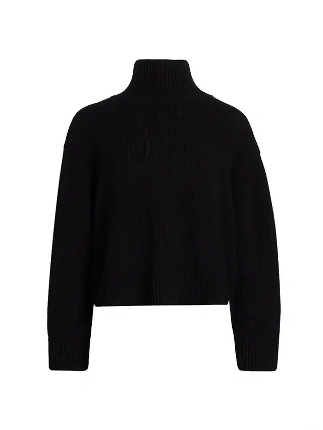 Women's Omaria Wool Turtleneck Sweater - Black