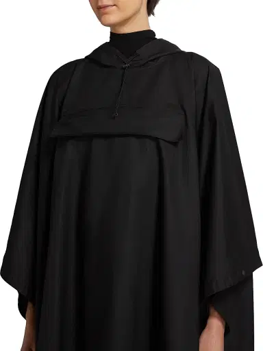 The Row Women's Rian Hooded Cape Coat - Black | Thumbnail 6