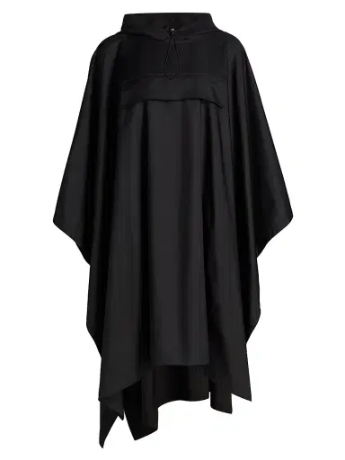 The Row Women's Rian Hooded Cape Coat - Black | Thumbnail 1