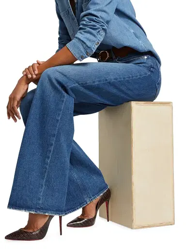 PAIGE Women's Sasha High-Rise Stretch Wide-Leg Jeans | Thumbnail 6 PAIGE Women's Sasha High-Rise Stretch Wide-Leg Jeans | Thumbnail 6
