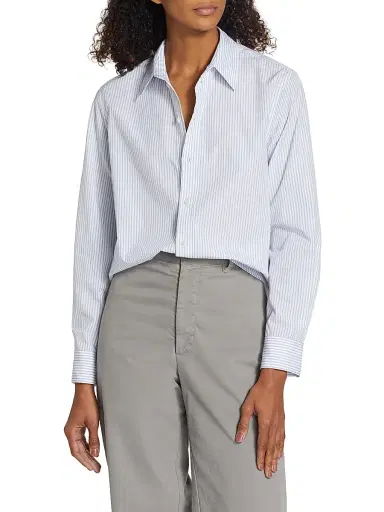 Nili Lotan Women's Raphael Classic Striped Shirt | Thumbnail 3 Nili Lotan Women's Raphael Classic Striped Shirt | Thumbnail 3
