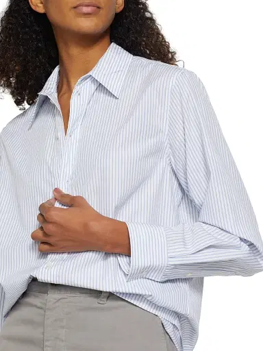 Nili Lotan Women's Raphael Classic Striped Shirt | Thumbnail 6 Nili Lotan Women's Raphael Classic Striped Shirt | Thumbnail 6