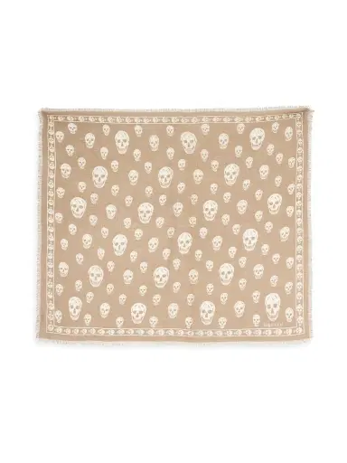 Alexander McQueen Women's Skull Wool Scarf | Thumbnail 1 Alexander McQueen Women's Skull Wool Scarf | Thumbnail 1