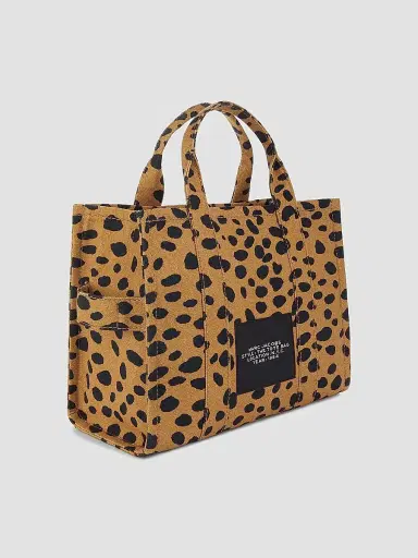 Marc Jacobs Women's The Cheetah Canvas Tote Bag - Black Multi | Thumbnail 4 Marc Jacobs Women's The Cheetah Canvas Tote Bag - Black Multi | Thumbnail 4