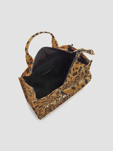Marc Jacobs Women's The Cheetah Canvas Tote Bag - Black Multi | Thumbnail 5 Marc Jacobs Women's The Cheetah Canvas Tote Bag - Black Multi | Thumbnail 5