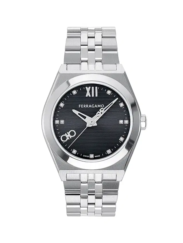 Men's Vega New Stainless Steel Bracelet Watch/40MM - Silver Grey Men's Vega New Stainless Steel Bracelet Watch/40MM - Silver Grey