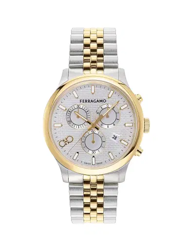 FERRAGAMO Men's Duo Chrono Stainless Steel Bracelet Watch/42MM - Two Tone | Thumbnail 1
