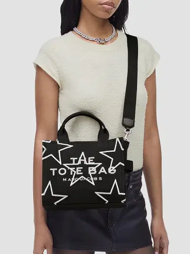 Marc Jacobs Women's The Star Canvas Tote Bag - Black | Thumbnail 2 Marc Jacobs Women's The Star Canvas Tote Bag - Black | Thumbnail 2