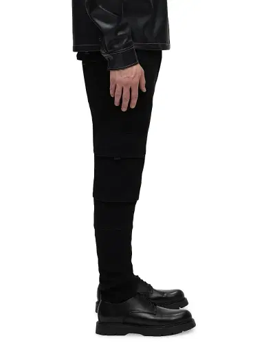 Hudson Jeans Men's Stretch Skinny Cargo Jeans - Raven - Size 40 | Thumbnail 5