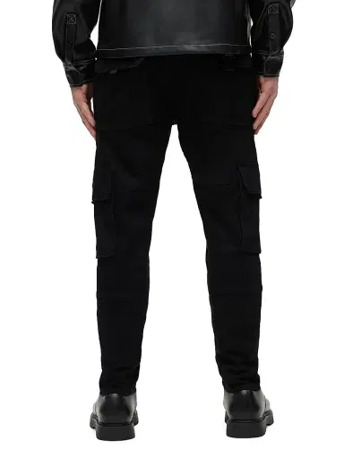 Hudson Jeans Men's Stretch Skinny Cargo Jeans - Raven - Size 40 | Thumbnail 6