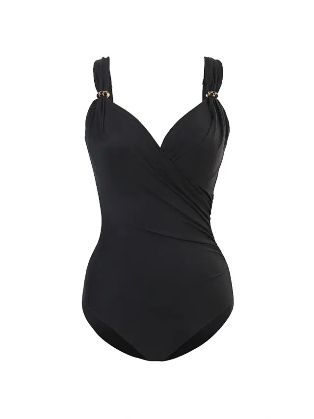 Women's Razzle Dazzle Siren One-Piece Swimsuit - Black