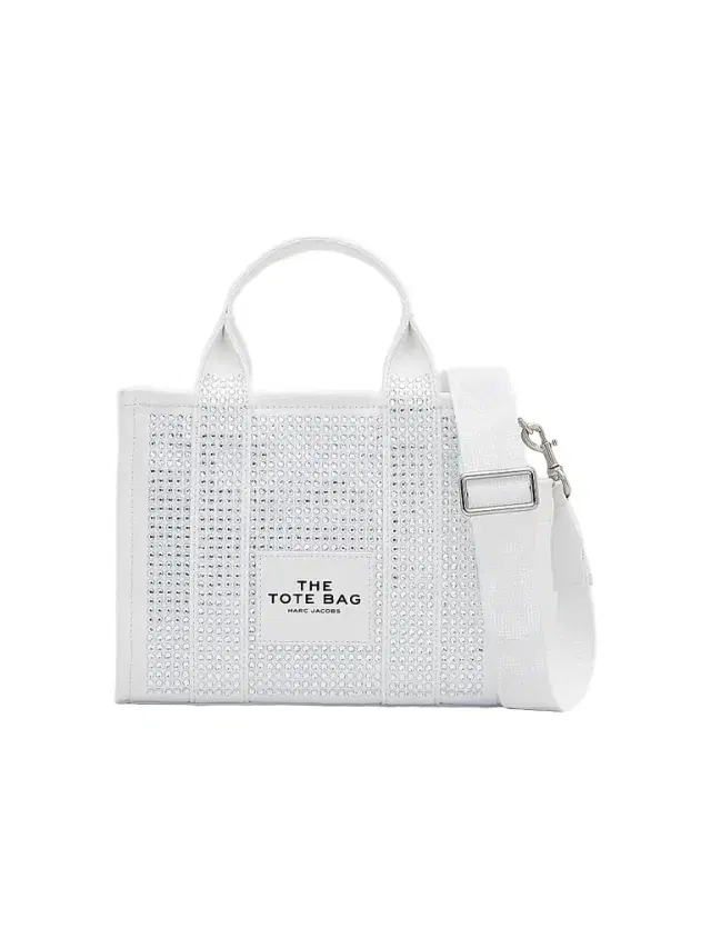 Marc Jacobs Women's The Crystal Canvas  Tote Bag - White Crystal