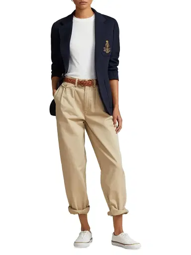 Polo Ralph Lauren Women's Double-Knit One-Button Blazer | Thumbnail 2 Polo Ralph Lauren Women's Double-Knit One-Button Blazer | Thumbnail 2