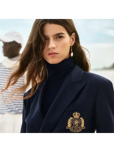 Polo Ralph Lauren Women's Double-Knit One-Button Blazer | Thumbnail 3 Polo Ralph Lauren Women's Double-Knit One-Button Blazer | Thumbnail 3