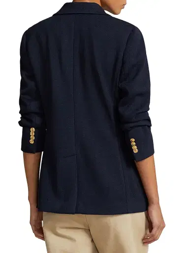 Polo Ralph Lauren Women's Double-Knit One-Button Blazer | Thumbnail 7 Polo Ralph Lauren Women's Double-Knit One-Button Blazer | Thumbnail 7