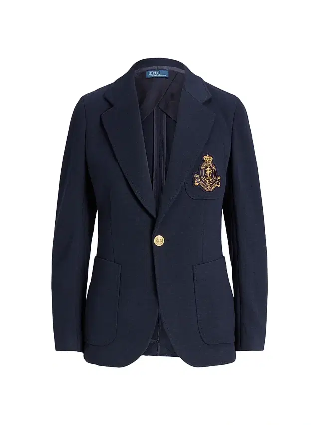 Polo Ralph Lauren Women's Double-Knit One-Button Blazer - Park Avenue Navy