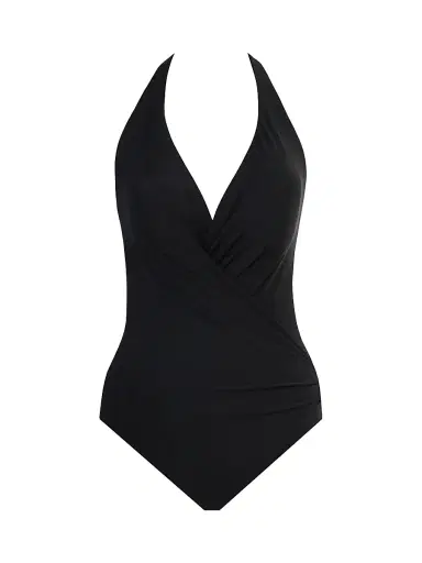 Miraclesuit Swim Women's Rock Solid Wrapsody One-Piece Swimsuit - Black - Size 16 | Thumbnail 1 Miraclesuit Swim Women's Rock Solid Wrapsody One-Piece Swimsuit - Black - Size 16 | Thumbnail 1