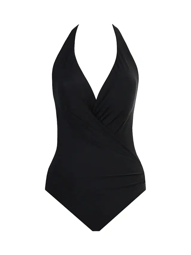 Women's Rock Solid Wrapsody One-Piece Swimsuit - Black
