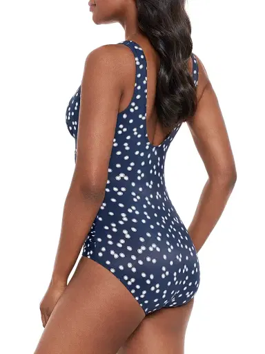 Miraclesuit Swim Women's Luminare Cherie Polka Dot One-Piece Swimsuit - Midnght Blue | Thumbnail 3 Miraclesuit Swim Women's Luminare Cherie Polka Dot One-Piece Swimsuit - Midnght Blue | Thumbnail 3