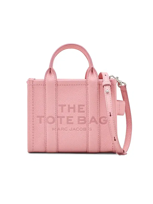 Marc Jacobs Women's The Leather Crossbody Tote Bag - Light Pink