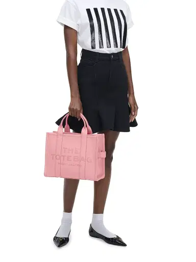 Marc Jacobs Women's Medium Leather Tote Bag - Ribbon Pink | Thumbnail 2