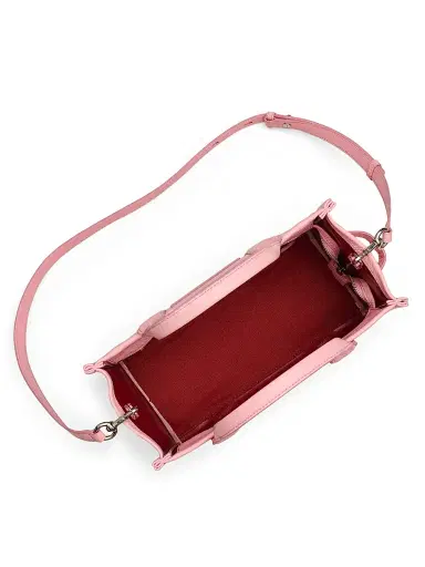 Marc Jacobs Women's Medium Leather Tote Bag - Ribbon Pink | Thumbnail 3