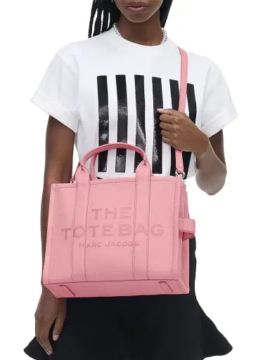 Marc Jacobs Women's Medium Leather Tote Bag - Ribbon Pink | Thumbnail 1