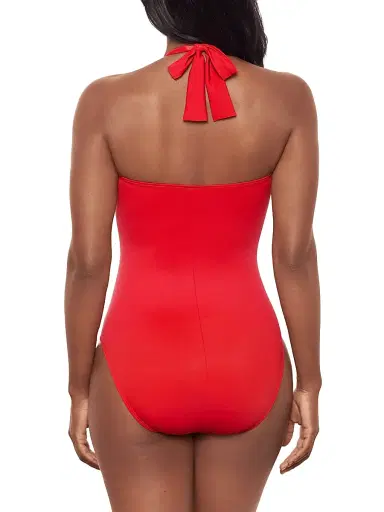 Miraclesuit Swim Women's Rock Solid Utopia Halter One-Piece Swimsuit | Thumbnail 4 Miraclesuit Swim Women's Rock Solid Utopia Halter One-Piece Swimsuit | Thumbnail 4