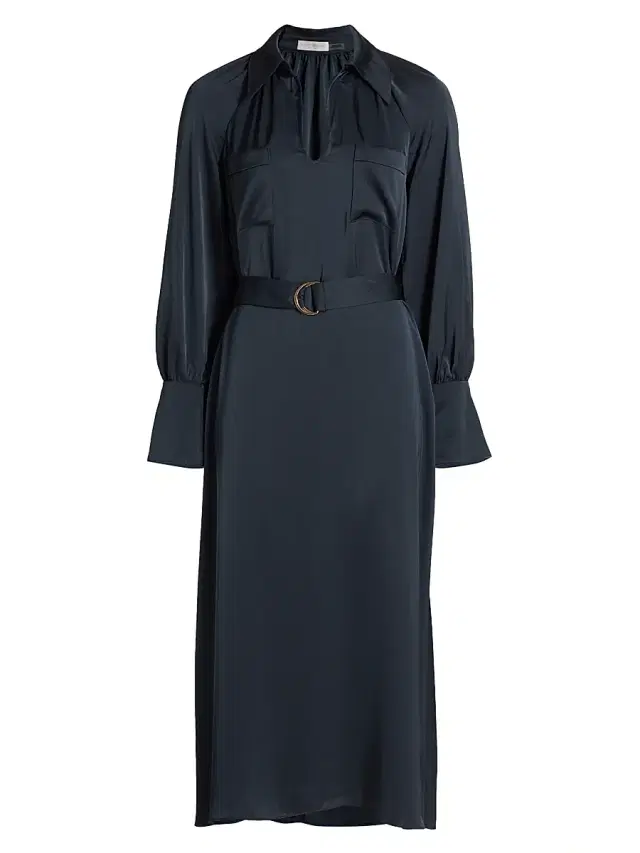 Ramy Brook Women's Cecilia Belted Cocktail Dress - Navy