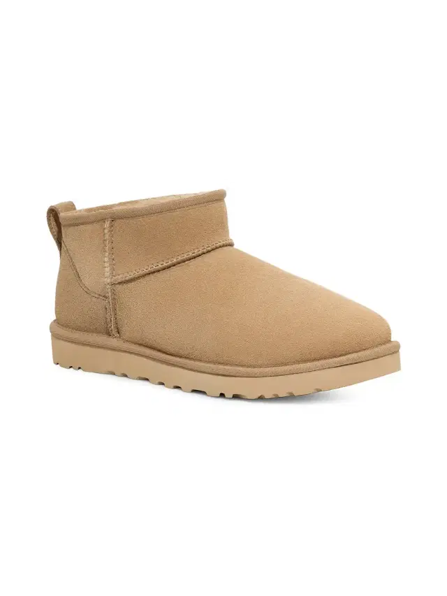Men's Unisex Classic Ultra Mini Sheepskin Ankle Boots - Mustard Seed