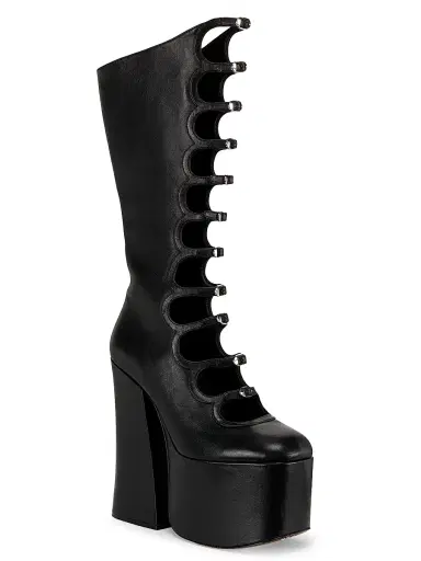 Marc Jacobs Women's The Kiki 150MM Platform Leather Knee-High Boots - Black - Size 11 | Thumbnail 2 Marc Jacobs Women's The Kiki 150MM Platform Leather Knee-High Boots - Black - Size 11 | Thumbnail 2