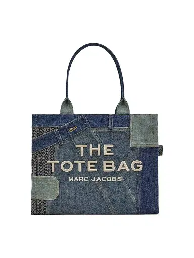 Marc Jacobs Women's The Deconstructed Denim Large Tote Bag - Denim | Thumbnail 1