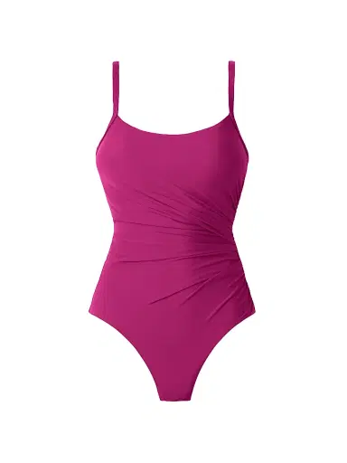 Miraclesuit Swim Women's Starr Gathered One-Piece Swimsuit - Framboise Pink - Size 16 | Thumbnail 1 Miraclesuit Swim Women's Starr Gathered One-Piece Swimsuit - Framboise Pink - Size 16 | Thumbnail 1