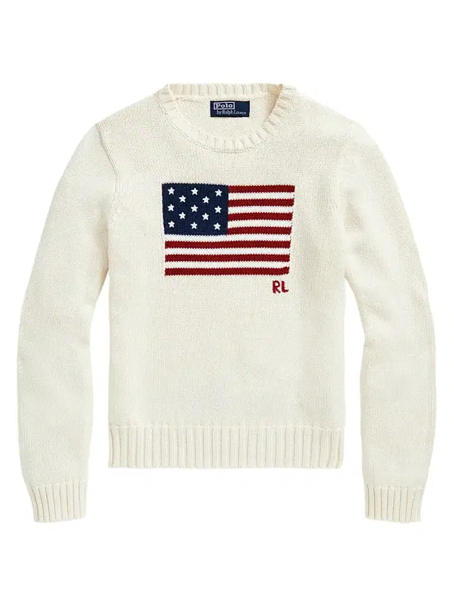Polo Ralph Lauren Women's Flag Cotton Crewneck Sweater - Cream