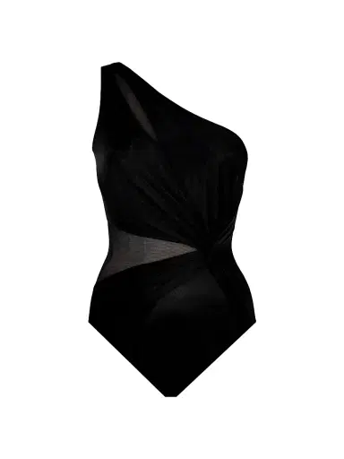 Miraclesuit Swim Women's Network Minx One-Piece Swimsuit - Black - Size 16 | Thumbnail 1
